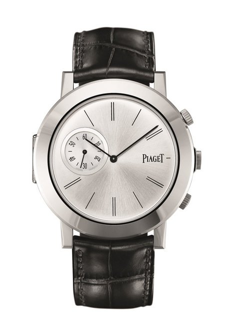 PIAGET Altiplano 18K白金超薄手动上链双层腕表