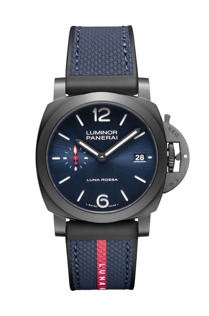 Luminor Quaranta Steel DLC Luna Rossa PAM01408
