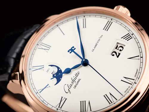 格拉苏蒂Senator Panorama系列月相日历腕表