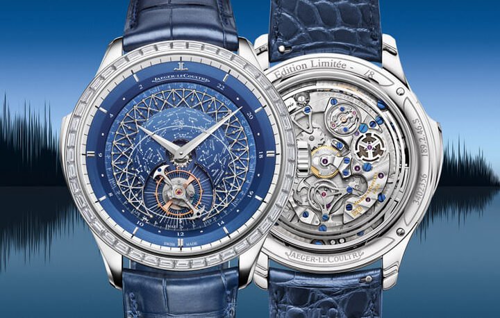 此款全新Master Grande Tradition Grande Complication超卓传统复杂功能大师系列手表荟萃积家150多年的专业技艺。手表搭载两种饶富浪漫诗意同时颇具技术要求的复杂时计功能：三问报时和星空盘，堪称年度焦点之作