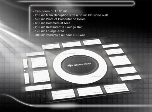 Festina集团的展台占据Hall 1.2