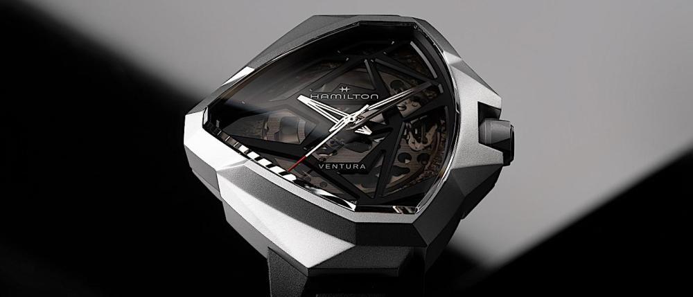 未来人的表？HAMILTON Ventura Edge 镂空腕表