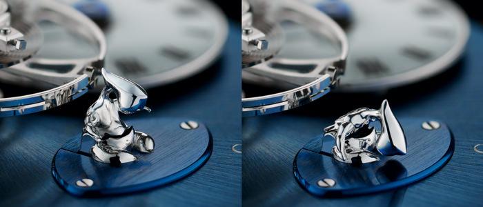 The power reserve of the Legacy Machine No. 1, created as a collaboration between MB&F and Chinese artist Xia Hang