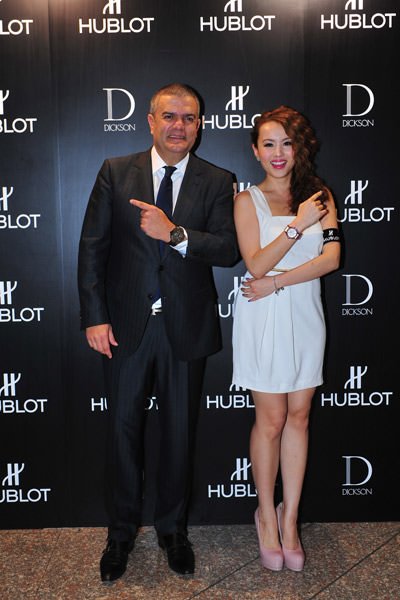 HUBLOT 行政总裁Ricardo Guadalupe，杨洛婷