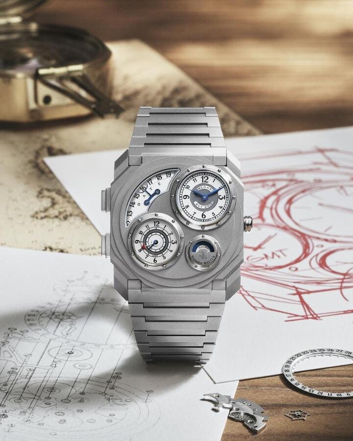 Octo Finissimo Dual Time × Vianney Halter 两地时间腕表
