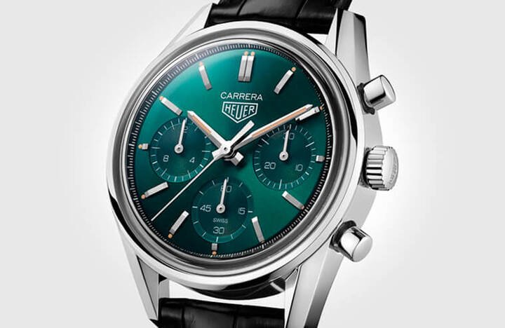 TAG HEUER Carrera绿面限量自动计时码表