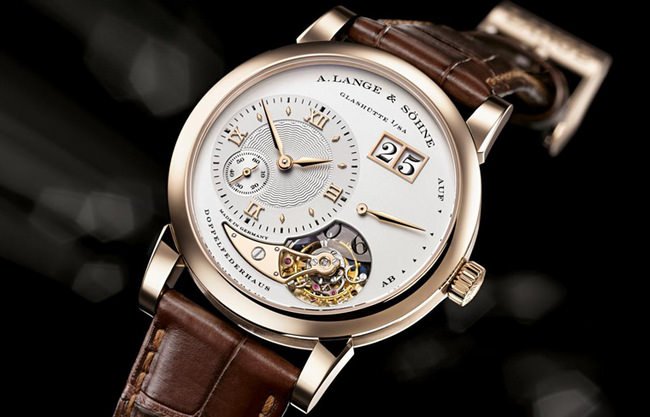 搭配停秒装置的 LANGE 1 TOURBILLON 「165 Years - Homage to F. A. Lange