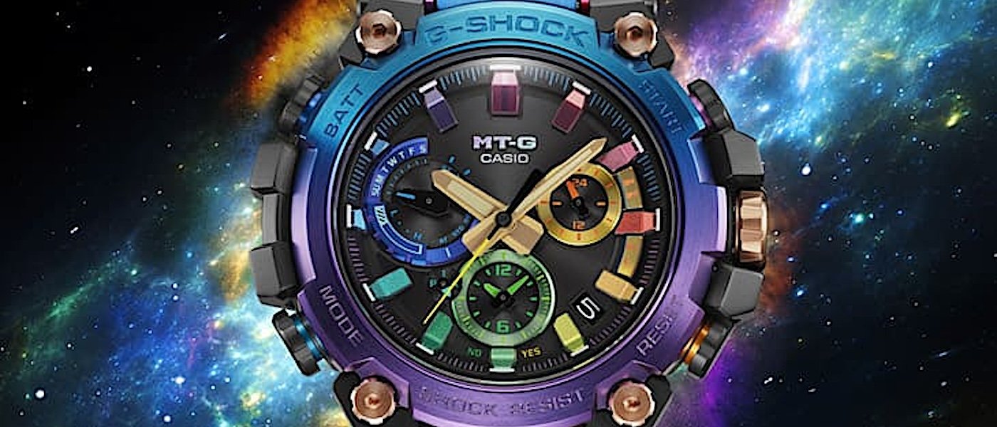 G-SHOCK MT-G以“太空星云”为主题 金属表壳呈现迷幻渐层效果