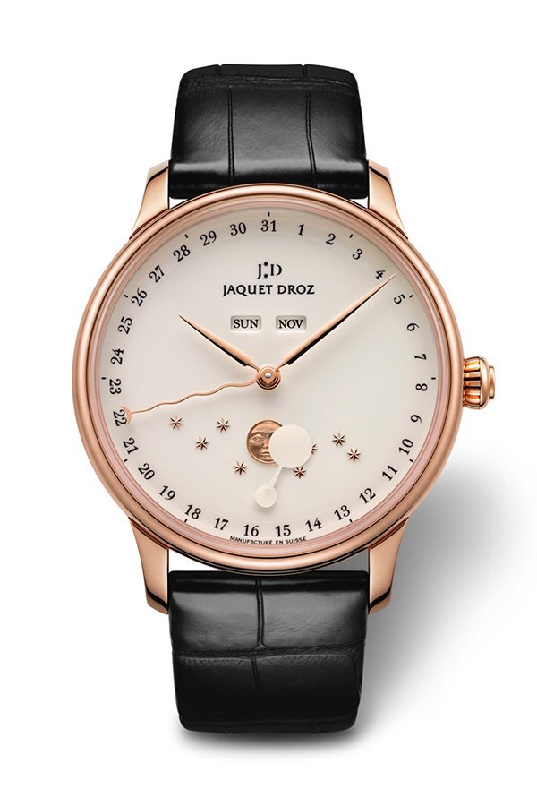宝珀（Blancpain）小三针腕表柳叶指针，表盘极尽简约，又显出优雅气质。