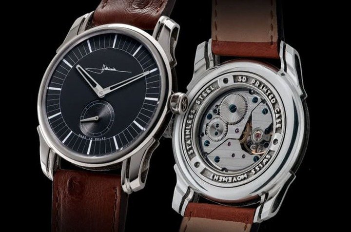 HOLTHINRICHS WATCHES第一款作品Ornament 1便是以3D打印技术制作表壳，不过整体风格还是比较保守。