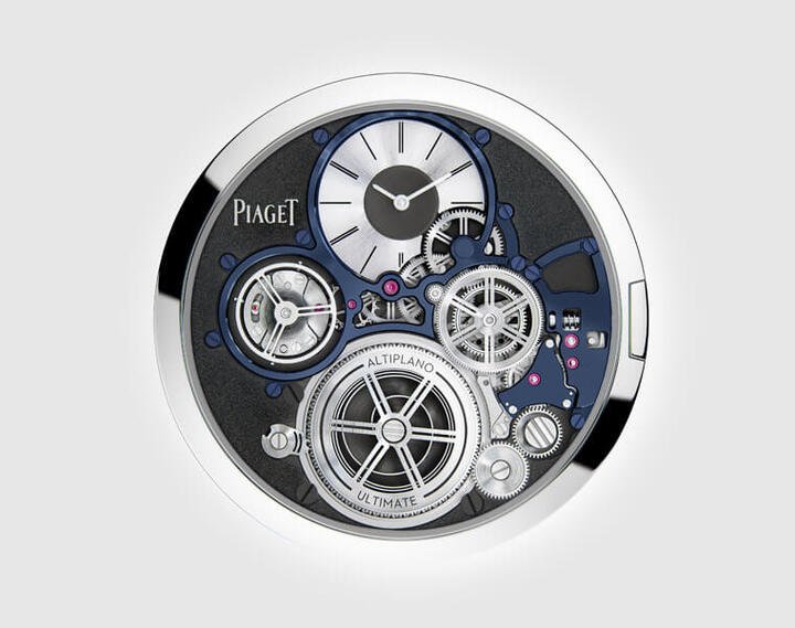 手表虽薄，但其组成零件一就有167枚之多，发条也能供应40小时的动力，展现真材实料的实戴性