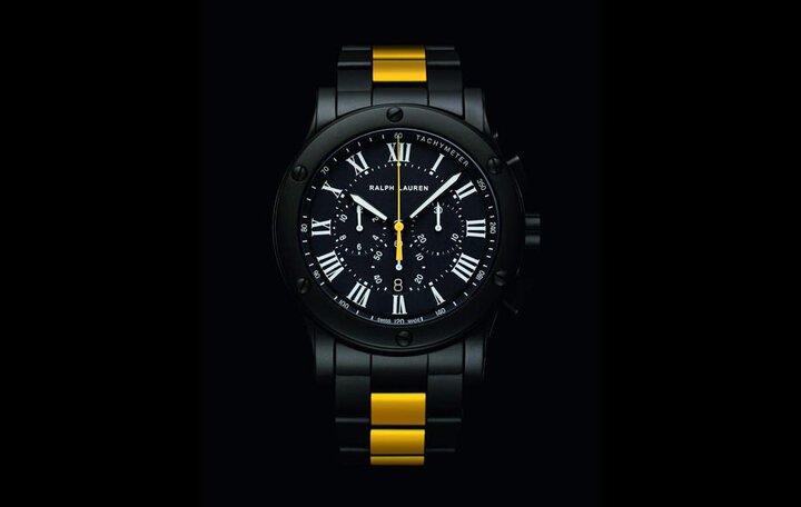 金指针奖入围表款之Ralph Lauren Sporting Black Ceramic Chonograph - 45 mm