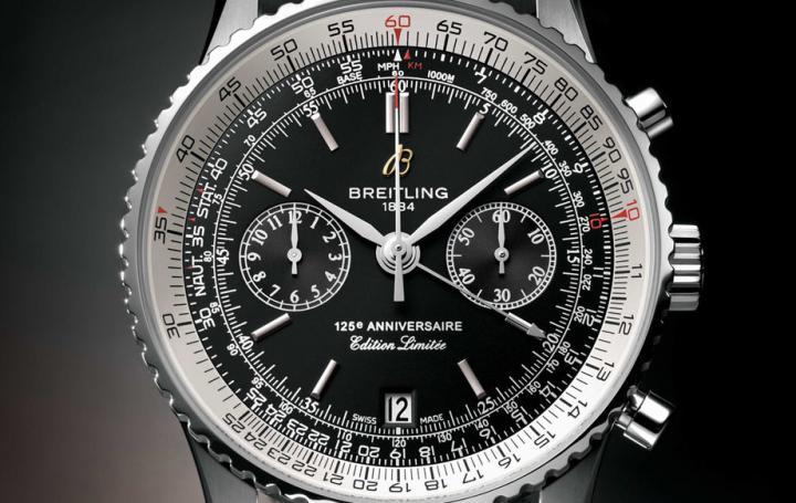 百年灵的Navitimer系列以其独家设计的环形滑尺搭配面盘外圈刻度可以获悉多项测量结果