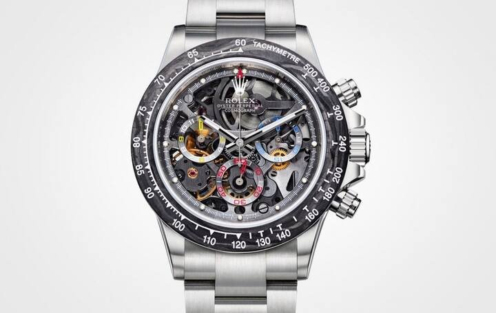 瑞士改装表品牌Artisans de Genève替哥伦比亚知名车手Juan Pablo Montoya特制了一款改装ROLEX Daytona计时表