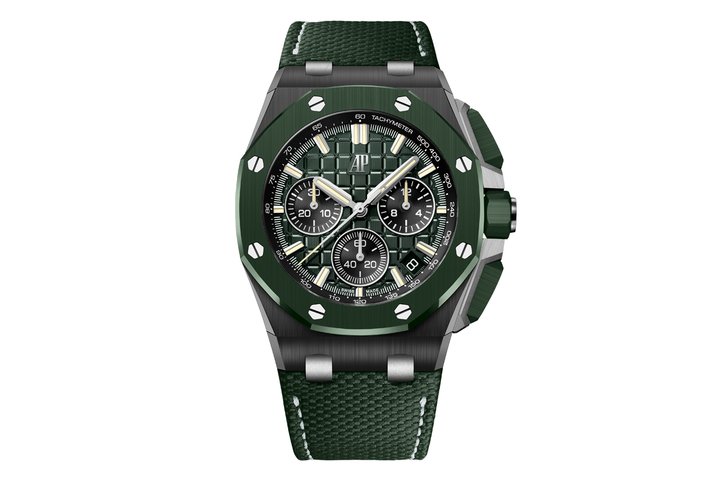 Royal Oak Offshore皇家橡树离岸型系列⾃动上链计时码表43毫米(Ref. 26420CE.OO.A063VE.01)