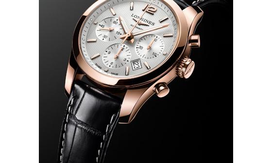  康铂系列玫瑰金计时秒表