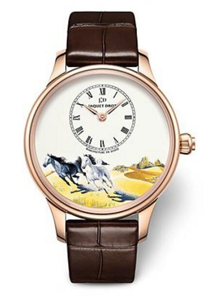 微绘骏马时分小针盘腕表 Petite Heure Minute Horses 