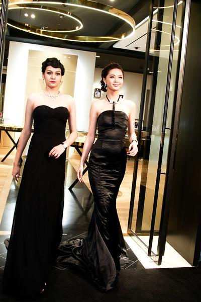 伯爵沈阳市府恒隆精品店内模特倾情演绎伯爵腕表珠宝尊贵与优雅的独特魅力