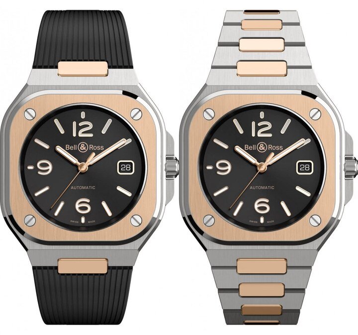 BR05 Black Steel & Gold