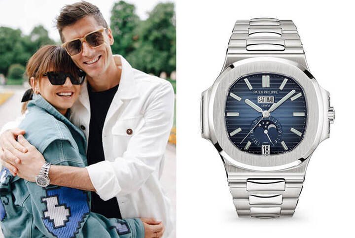 Robert Lewandowski佩戴PATEK PHILIPPE金鹰5726/1A