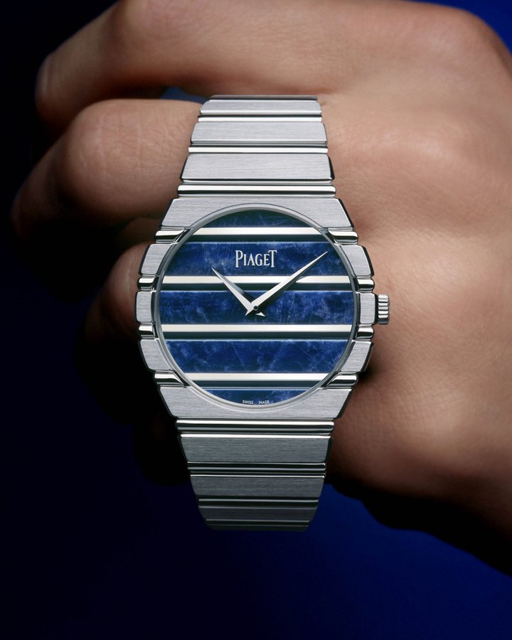 PIAGET Polo 79 18K 白金方钠石自动上链超薄腕表