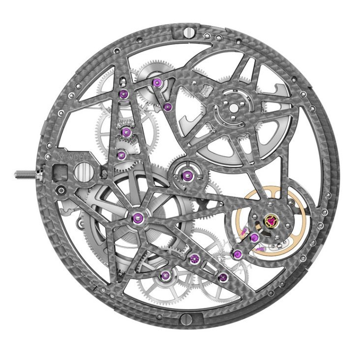 RD820SQ机芯：ROGER DUBUIS罗杰杜彼厂内自制的崭新自动上链镂空机芯