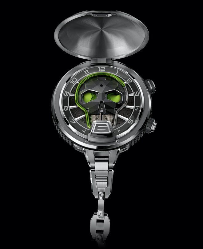HYT 全新 Skull Pocket骷髅怀表