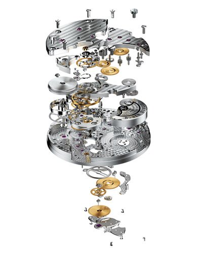 Roger Dubuis 豪爵RD620机芯部件分解图