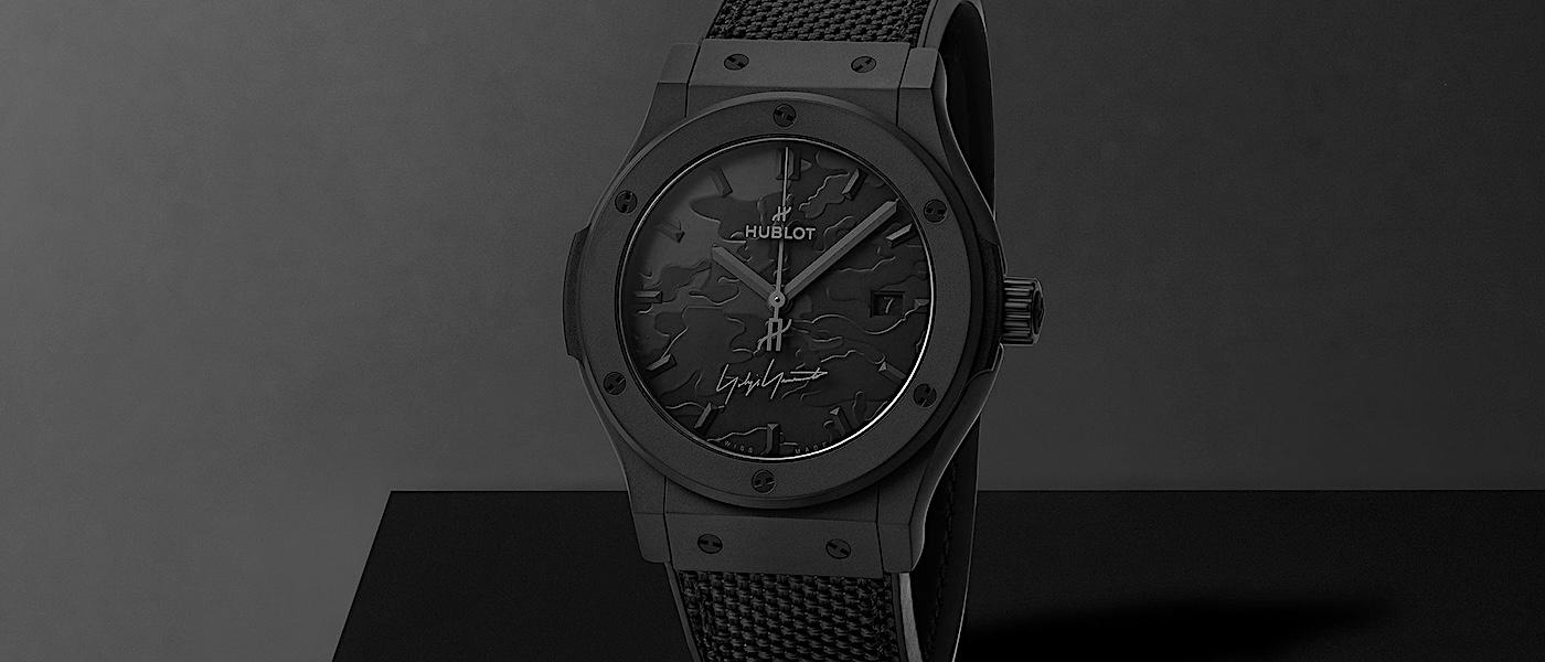 黑色双重语言：HUBLOT Classic Fusion 山本耀司全黑迷彩腕表