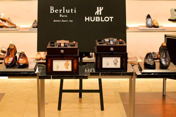 宇舶表经典融合Berluti Scritto腕表和经典融合Berluti全黑腕表