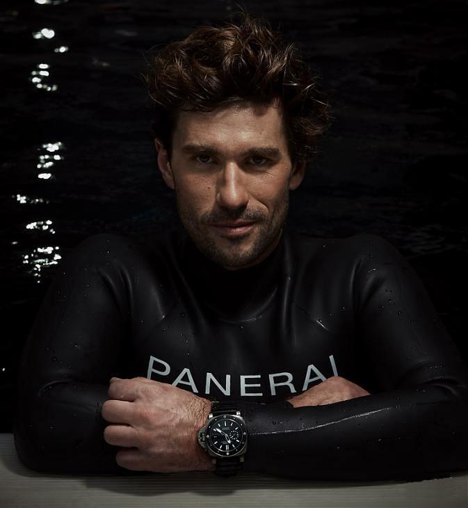 法国自由潜水好手Guillaume Néry近期出任沛纳海品牌大使，并参与PANERAI Traits沛纳海精髓之第三章「海洋」短片的拍摄