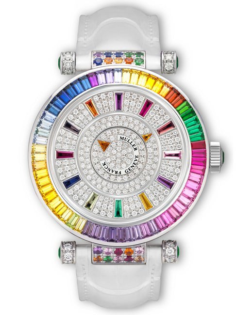 现场刘嘉玲佩戴的 FRANCK MULLER® Quatre Saisons 腕表，华美夺目