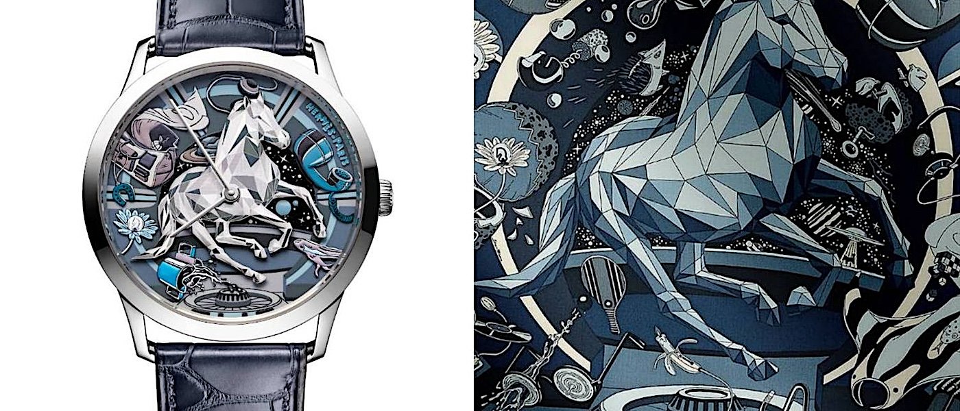 光影折射骏马灵动：Slim d'Hermès Faubourg of Dreams 工艺腕表