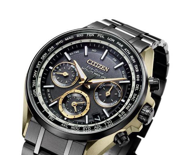 F950光动能GPS卫星对时机芯手表MRK Gold古铜金配色衬托佩戴者沉稳内敛的气息