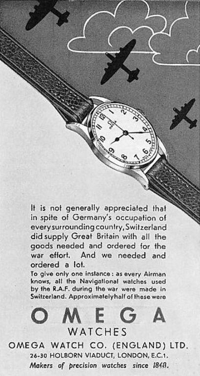 1945年欧米茄英国版海报