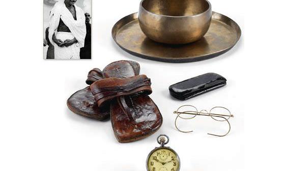 Mahatma Gandhi所属历史物品在Antiquorum安帝古伦拍卖行三月拍卖中拍得2,096,000美元
