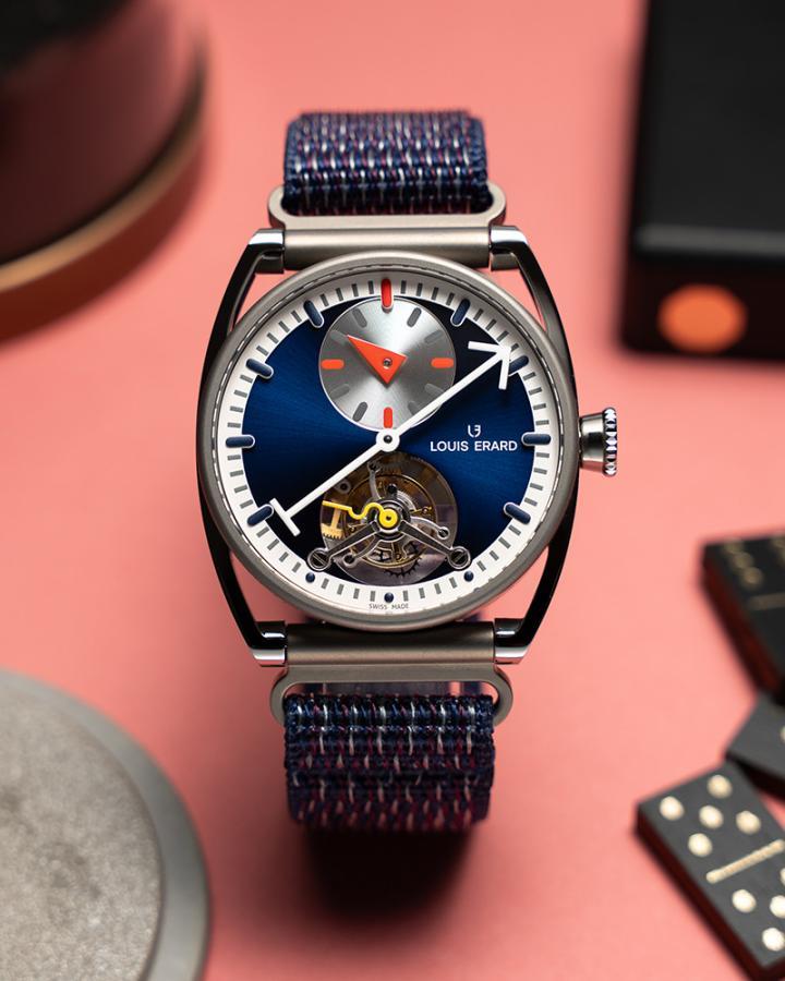 Louis Erard x Alain Silberstein Tourbillon Régulateur Blue