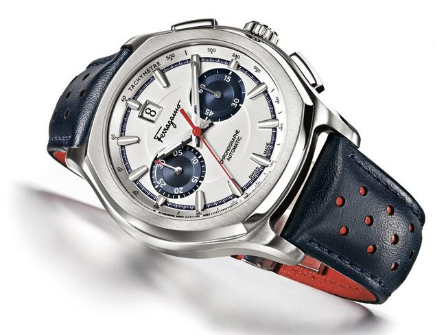Lungarno腕表共有三种款式，两款采用皮革表带，一款采用金属表链，均限量生产500枚
