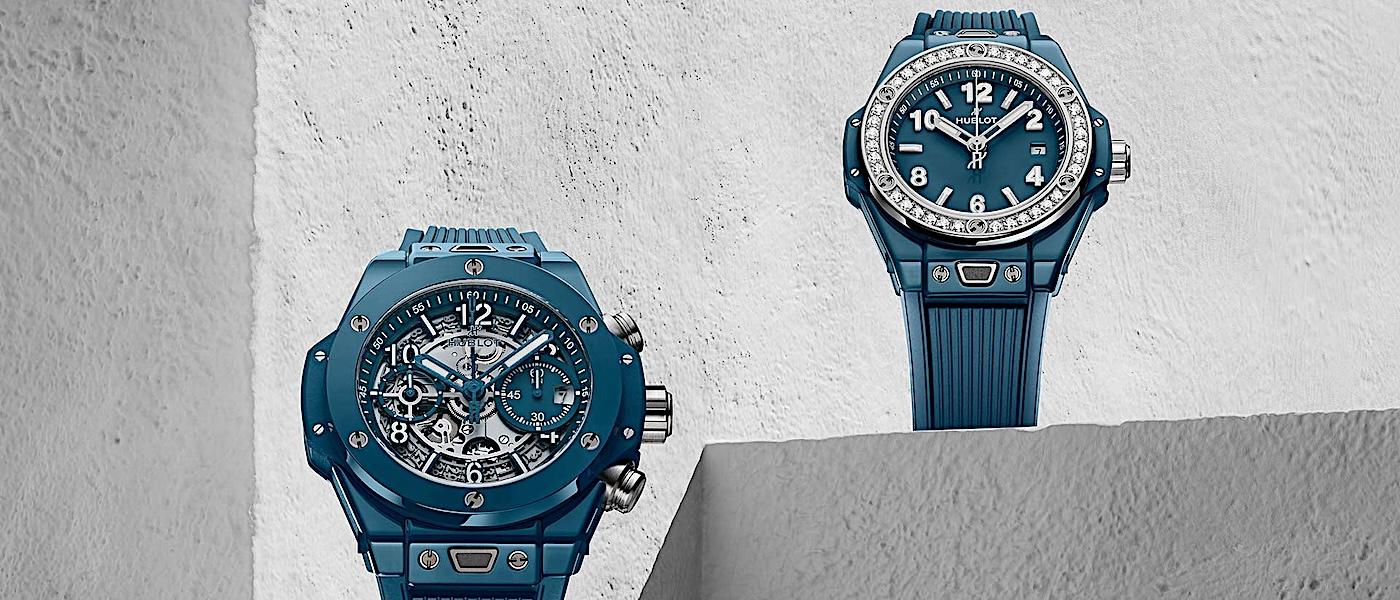 优雅休闲 静逸奢华：HUBLOT Big Bang 石油蓝陶瓷腕表