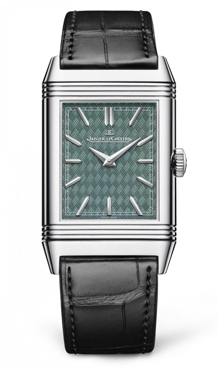 Reverso Tribute Enamel-Lake Thun with Symmetric Reflections Before Sunrise