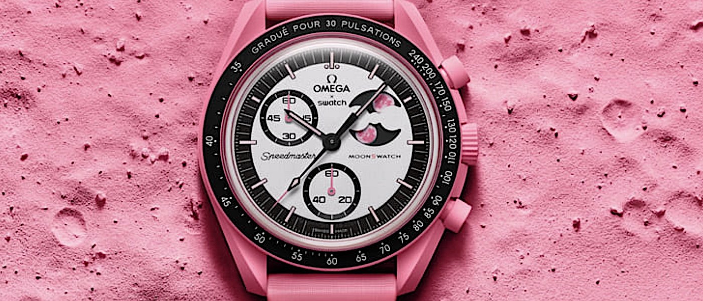 粉红月亮将临 SWATCH MoonSwatch首度全粉化