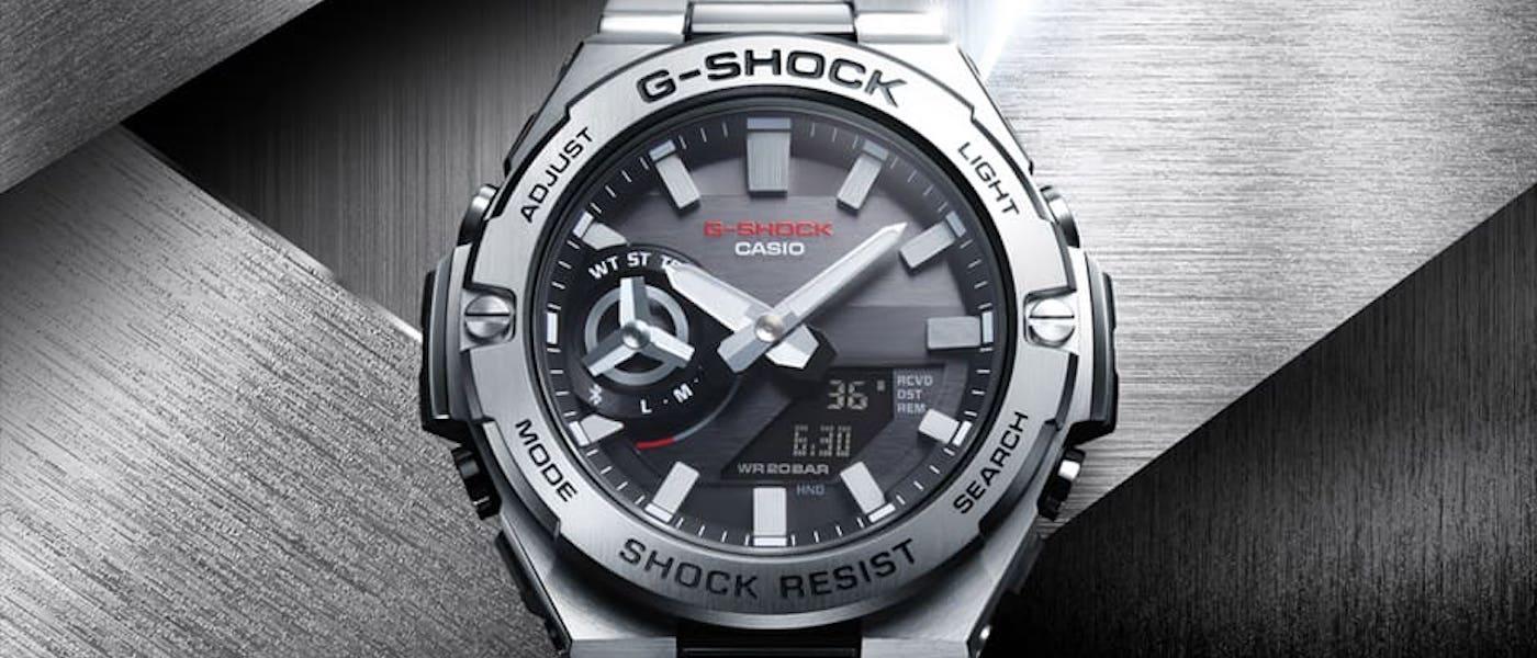 G-SHOCK G-STEEL系列最轻薄作品诞生 GST-B500不锈钢表壳搭炼带多款齐发