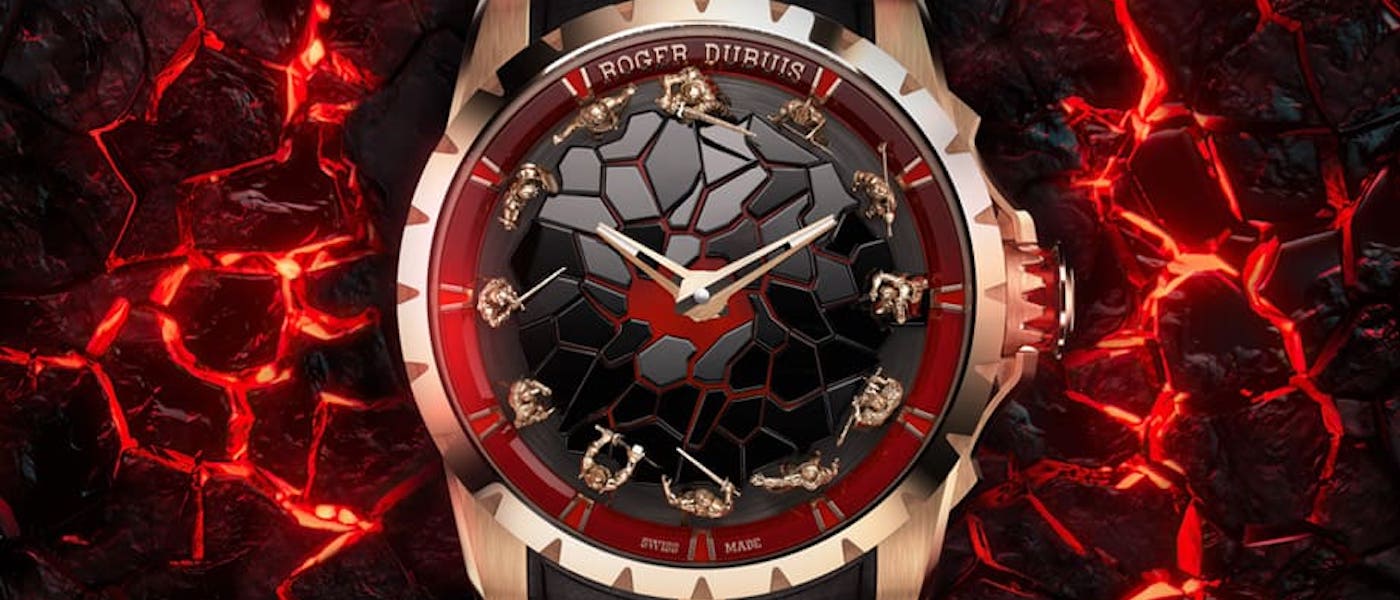 罗杰杜彼Excalibur圆桌骑士手表设计再进化 面盘导入慕拉诺玻璃装饰