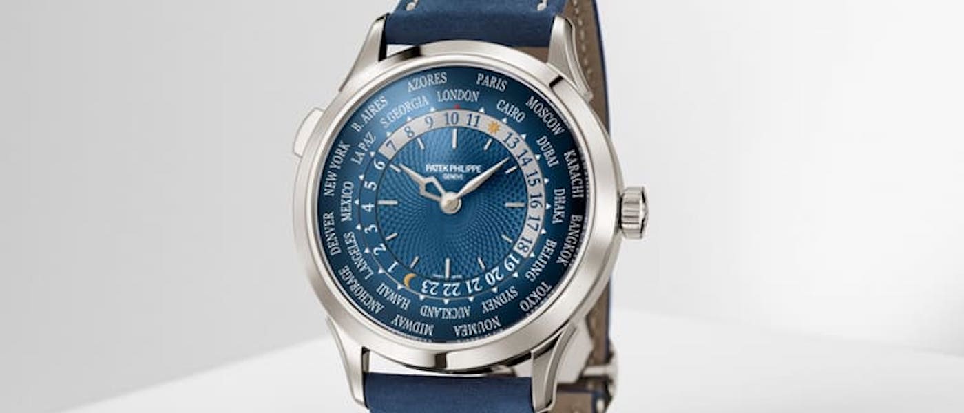 PP 5230世界时区手表停产白金与玫瑰金款 改由铂金蓝面接班