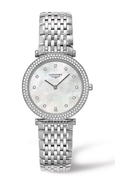 浪琴表嘉岚系列百钻女表 腕表编号:l4.515.087.