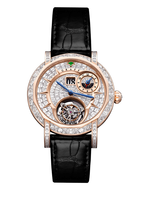 calibre 5机芯,展现专家团队埋首钻研钻石手表格拉夫男表格拉夫钻石