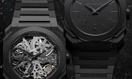 宝格丽Octo Finissimo家族过往多数采用钛金属或贵金属材质，2019年品牌首次采用陶瓷材质，将超薄工艺的制作水准带往更高的境界