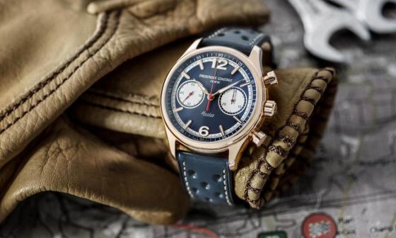 康斯登与AUSTIN HEALEY已经合作长达14年时间，每年品牌替其所量身打造的限定联名款也是表迷关注的焦点，2018年康斯登共推出三款Vintage Rally表款，浓浓的复古风格令人一见倾心