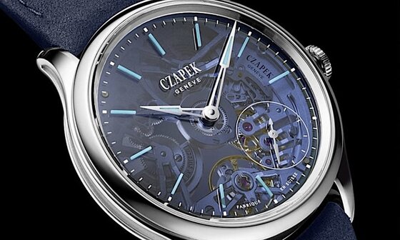 限量 38 枚珍稀之作！ CZAPEK Promenade Aqua Blue 工艺登巅峰