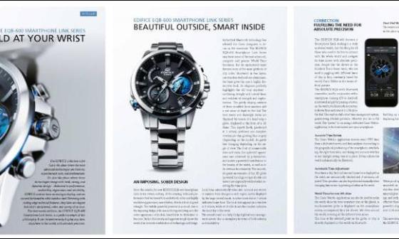 聚焦 - 腕上王国： Casio卡西欧 EDIFICE EQB-600 智能手机互联系列